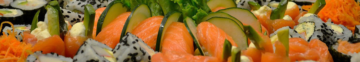 Eating Japanese Sushi at Hana Hibachi & Sushi restaurant in Garland, TX.